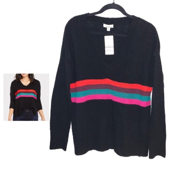 Evereve Sweaters Evereve Nwt Allison Joy Bess Striped Sweater